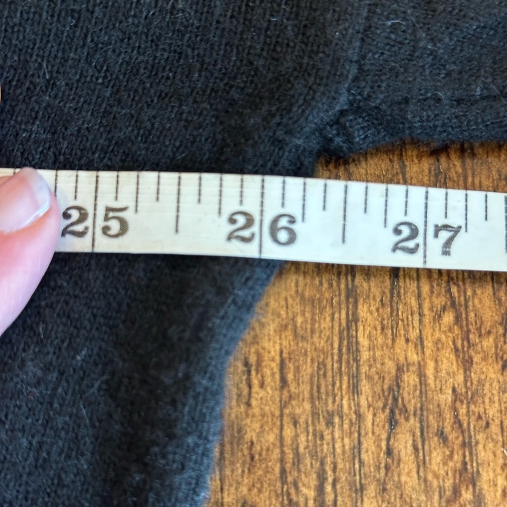Madewell | Black Mock Neck Wool Blend Sweater, Size L - Picture 6 of 7